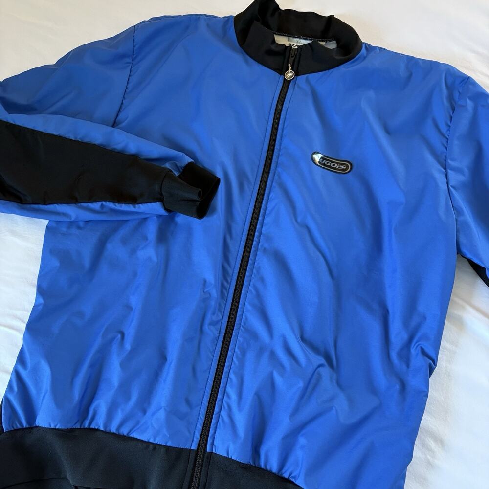 Vintage Sugoi Cycling Jacket XL Made in Canada Retro Colorblock Windbreaker Tech